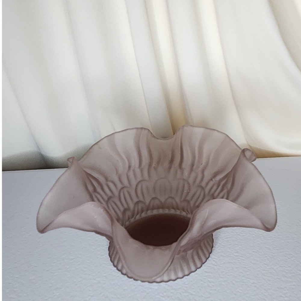 Fenton Satin Purple Candy Dish